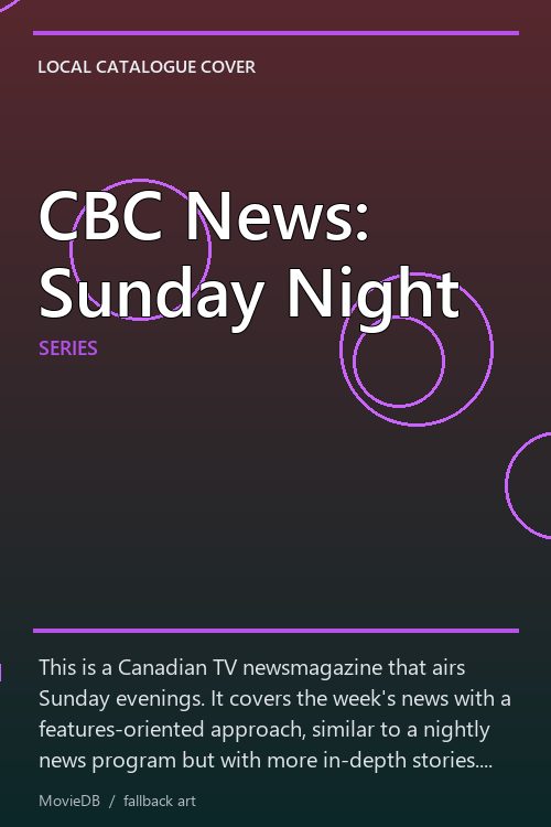 CBC News: Sunday Night poster