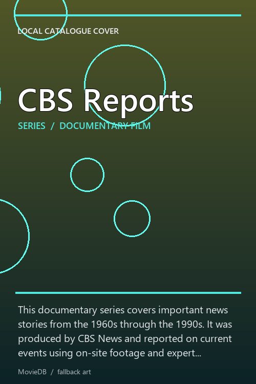 CBS Reports poster