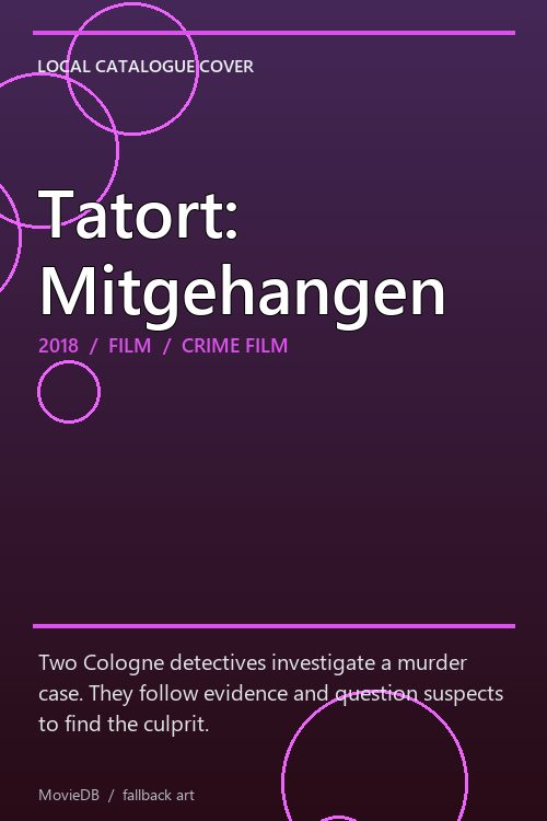 Tatort: Mitgehangen poster