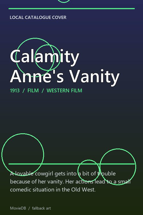 Calamity Anne's Vanity poster