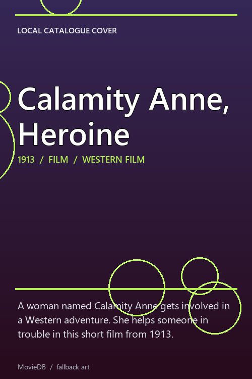 Calamity Anne, Heroine poster