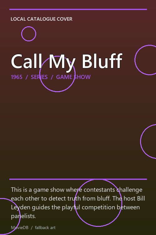 Call My Bluff poster