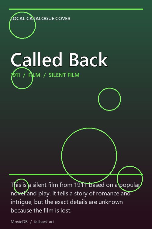 Called Back poster