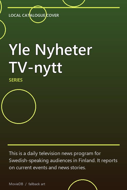 Yle Nyheter TV-nytt poster