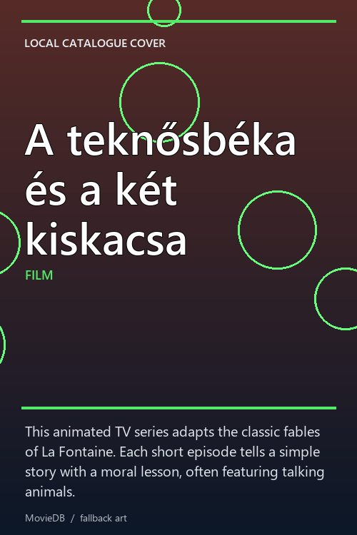 A teknősbéka és a két kiskacsa poster