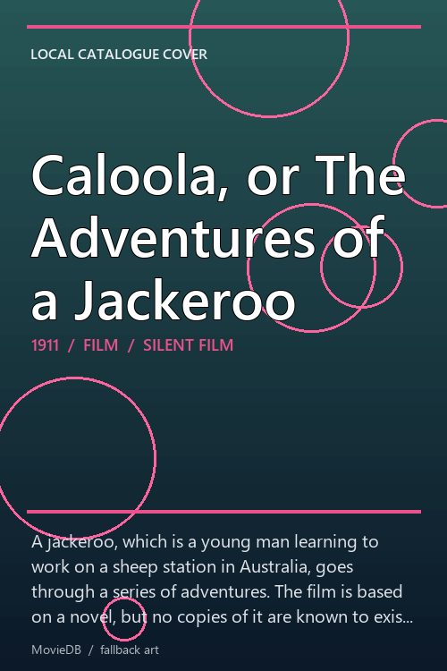 Caloola, or The Adventures of a Jackeroo poster