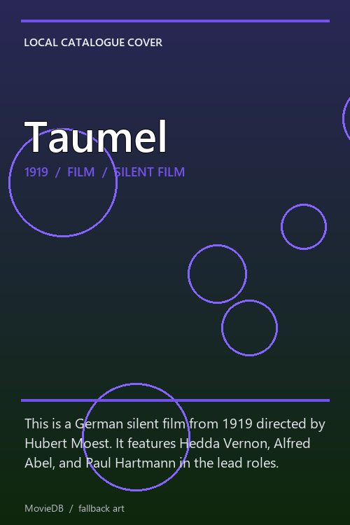 Taumel poster