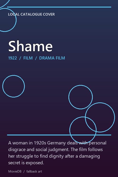 Shame poster