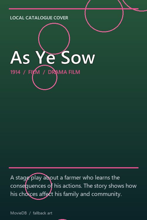 As Ye Sow poster