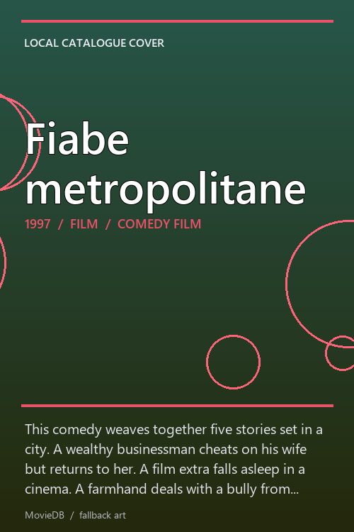 Fiabe metropolitane poster