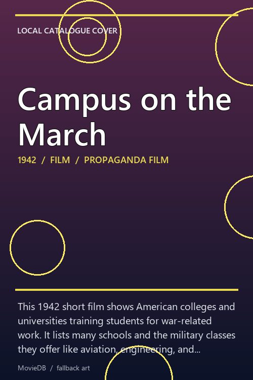 Campus on the March poster