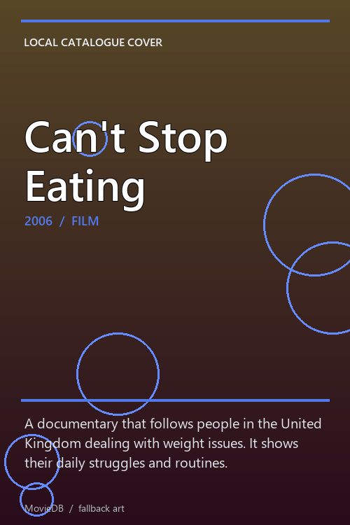 Can't Stop Eating poster