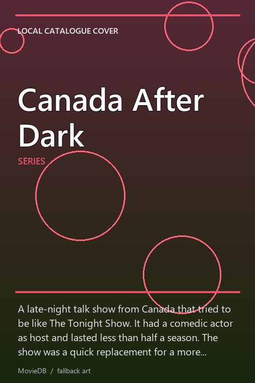 Canada After Dark poster