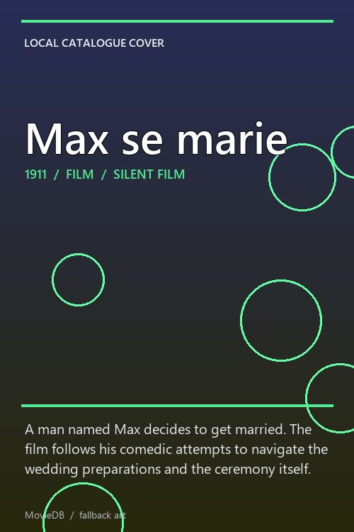 Max se marie poster