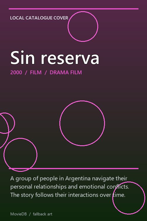 Sin reserva poster