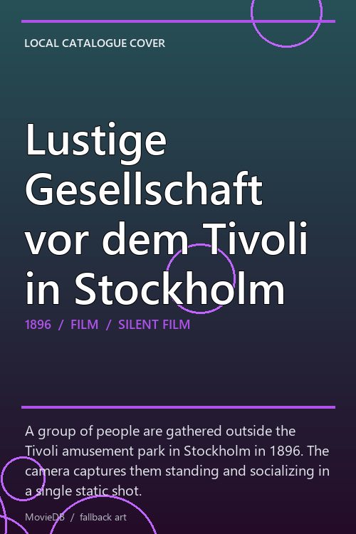 Lustige Gesellschaft vor dem Tivoli in Stockholm poster