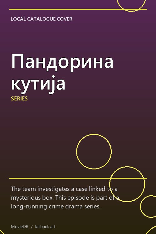 Пандорина кутија poster
