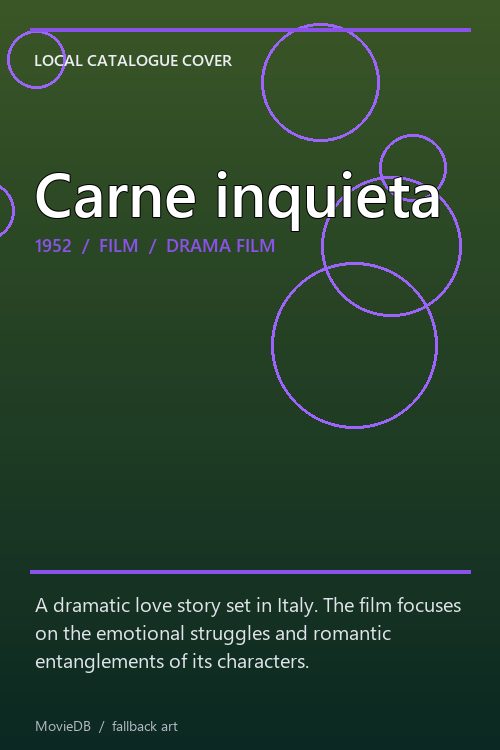 Carne inquieta poster