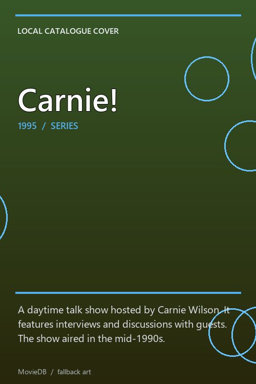 Carnie! poster