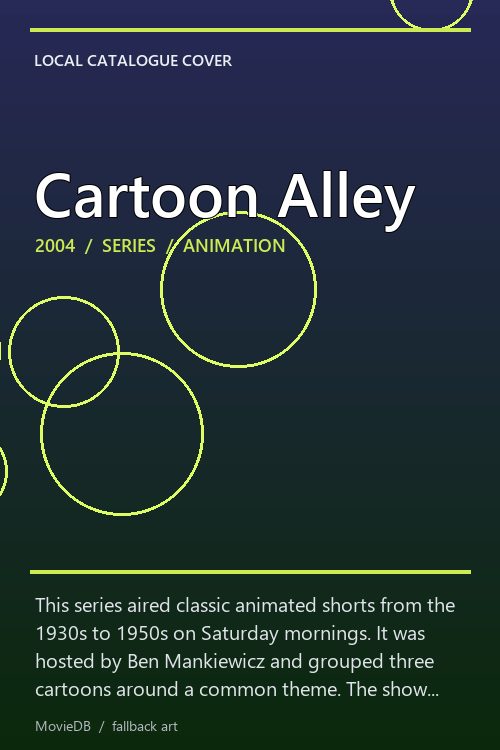 Cartoon Alley poster