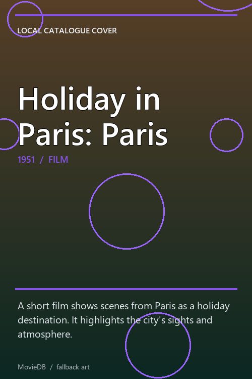 Holiday in Paris: Paris poster