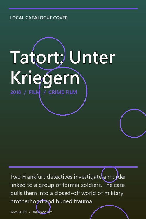 Tatort: Unter Kriegern poster