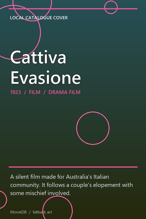 Cattiva Evasione poster