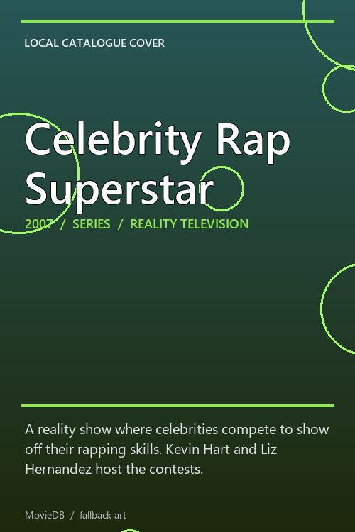 Celebrity Rap Superstar poster