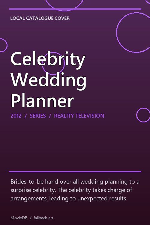 Celebrity Wedding Planner poster