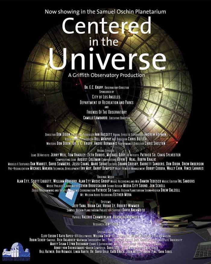 Centered in the Universe poster
