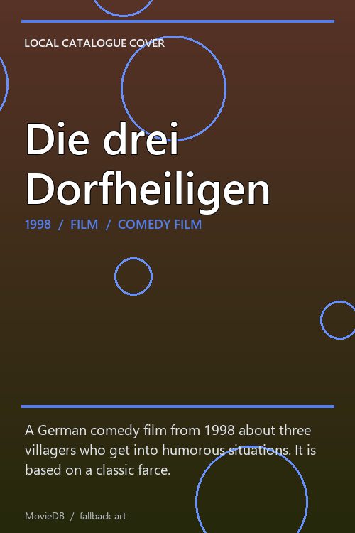Die drei Dorfheiligen poster