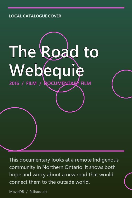 The Road to Webequie poster