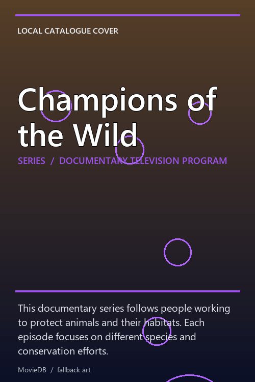 Champions of the Wild poster