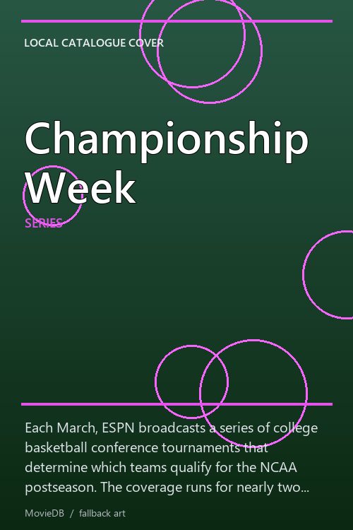 Championship Week poster