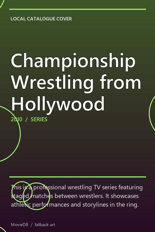 Championship Wrestling from Hollywood poster