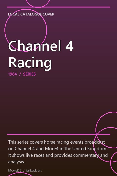 Channel 4 Racing poster