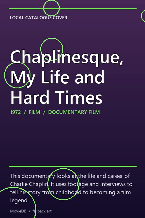 Chaplinesque, My Life and Hard Times poster