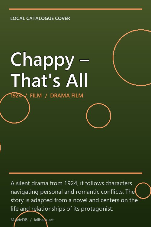 Chappy – That's All poster