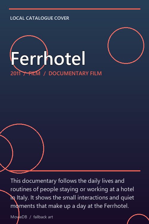 Ferrhotel poster