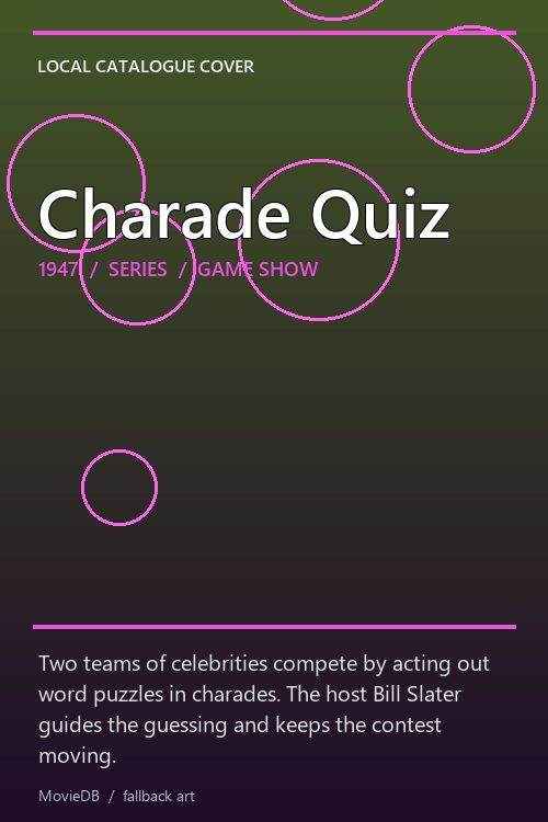 Charade Quiz poster