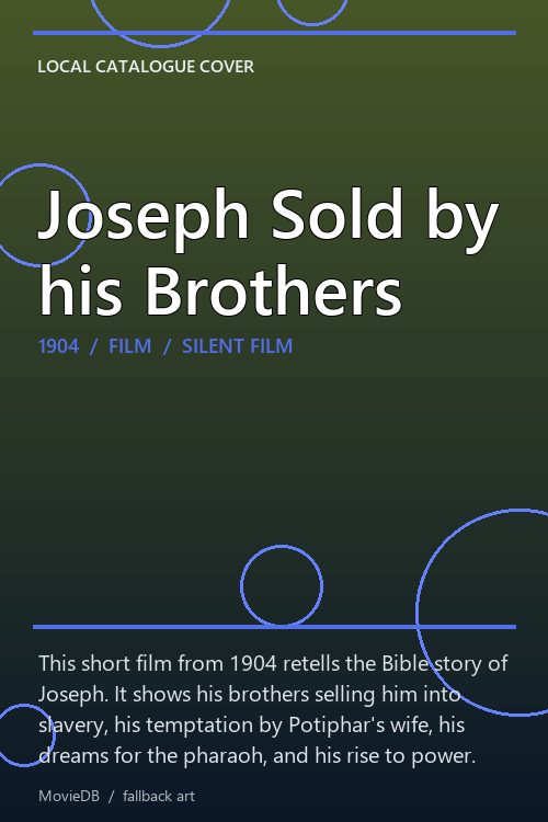 Joseph Sold by his Brothers poster