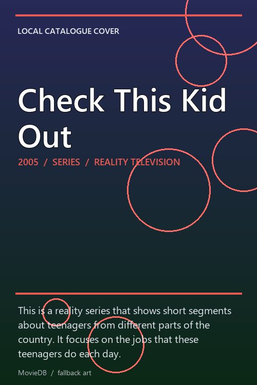 Check This Kid Out poster