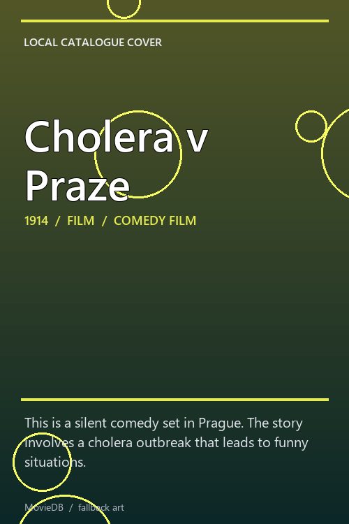 Cholera v Praze poster