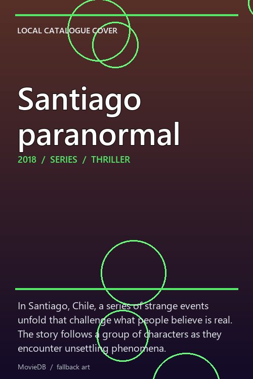 Santiago paranormal poster