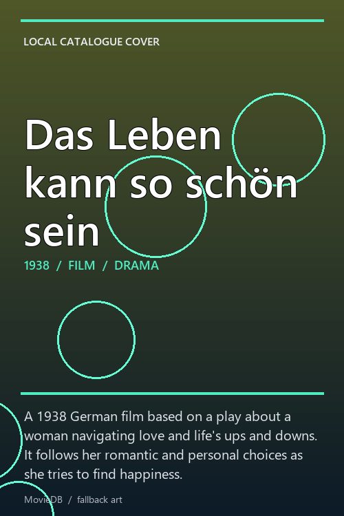 Das Leben kann so schön sein poster