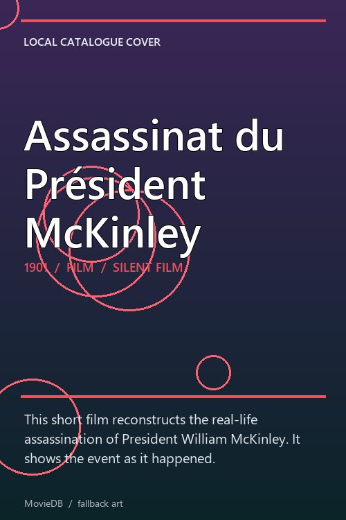 Assassinat du Président McKinley poster