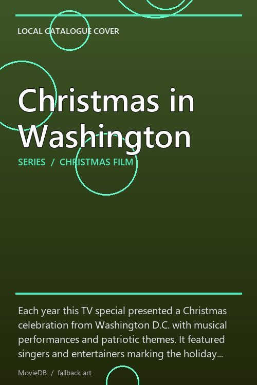 Christmas in Washington poster
