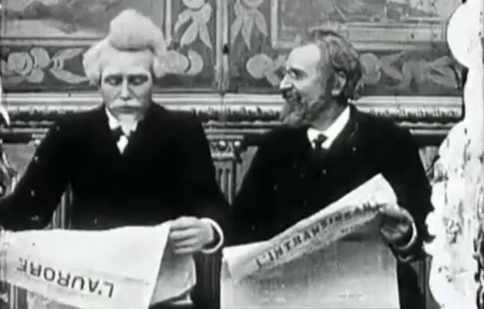Une discussion politique poster