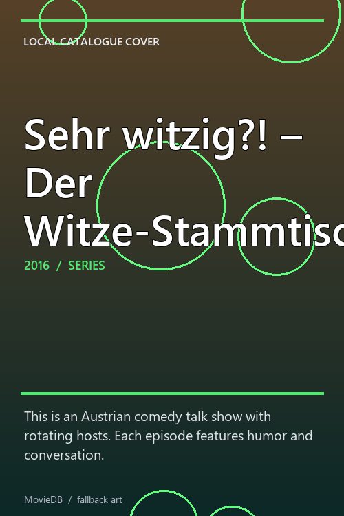 Sehr witzig?! – Der Witze-Stammtisch poster