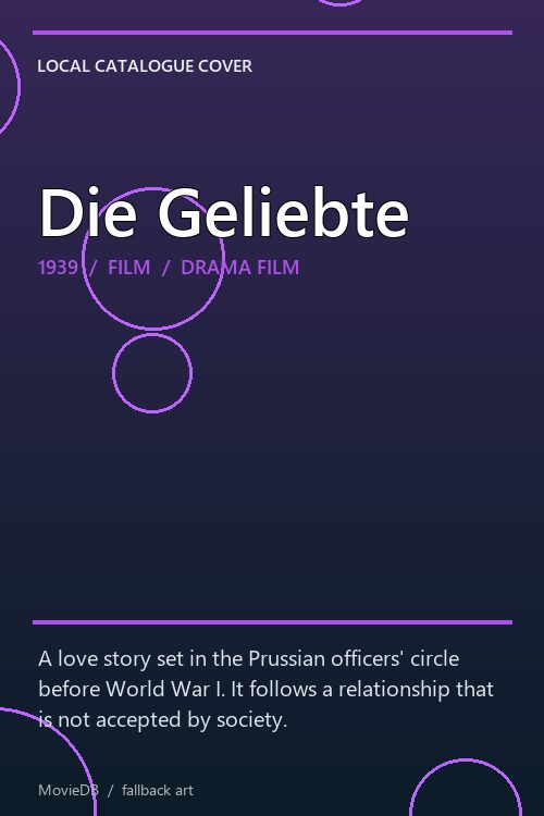 Die Geliebte poster